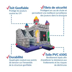 Cam's Animation|Structure Chateau fortChateau gonflable, jeux en bois et enfant|%Ardèche%%Drôme%