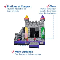 Château fort gonflable Drôme Ardèche animation familial