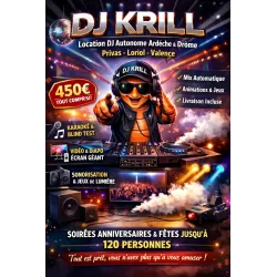 Cam's Animation|DJ KRILL - Solution autonome pour soiréeDJ-Sonorisation|%Ardèche%%Drôme%