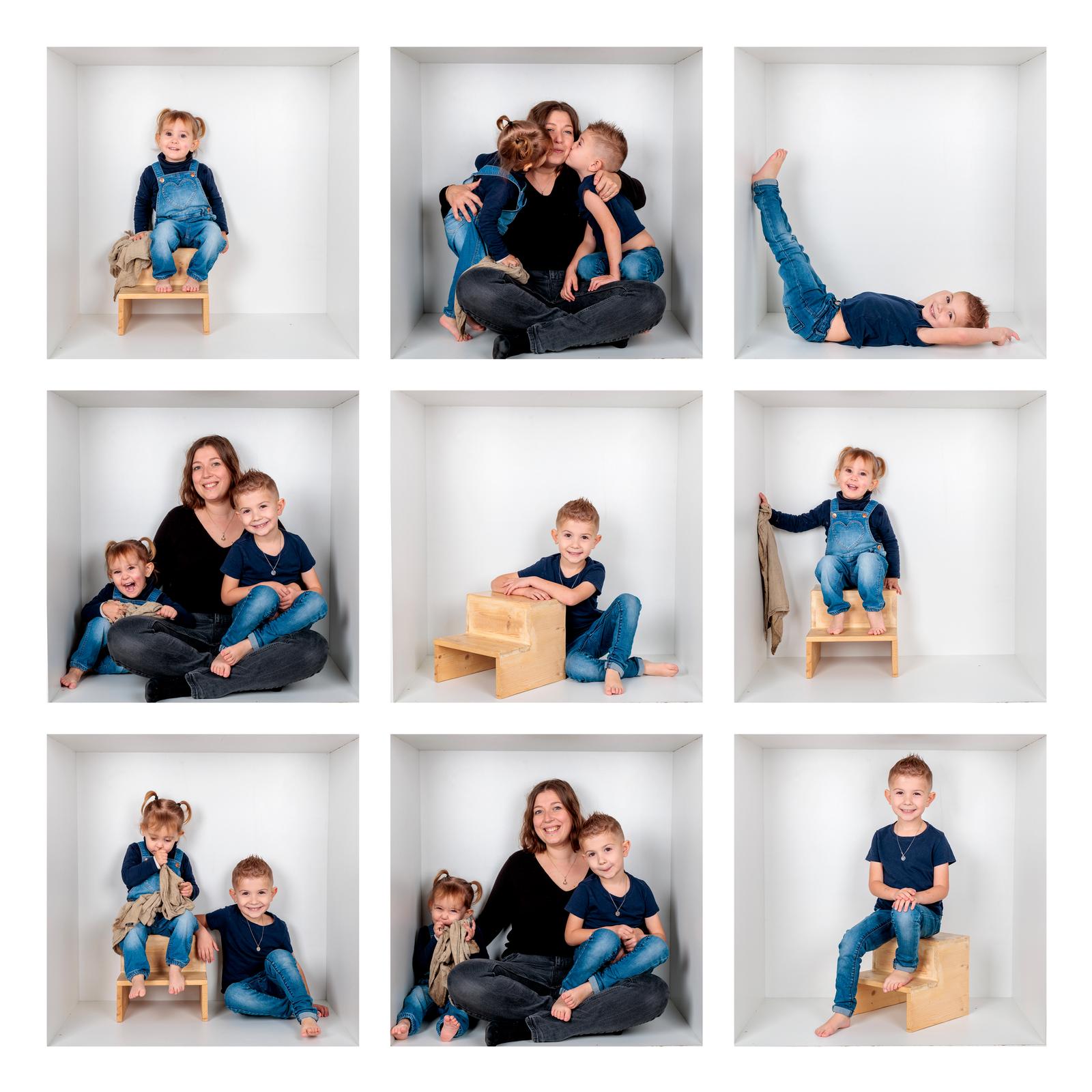 Séance photo famille à Montélimar, Drôme, pour un portrait transformé en toile