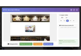 Visualisation en direct de vos impressions toile et agrandissements dans votre intérieur