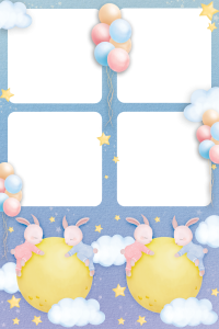 Lapin rose et Bleu 1