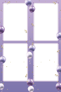 Anniv ballon violet 5