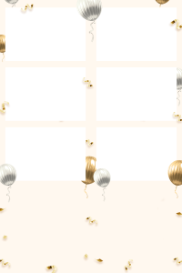 Anniv balon or et argent 3