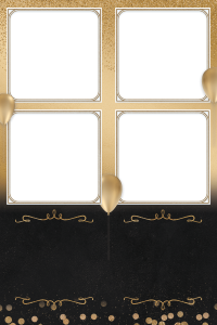 Anniv ballon or et noir 1