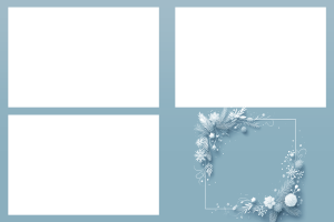 Couronne d'hiver bleu 11