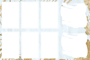 Anniv Feuille or bleu 13