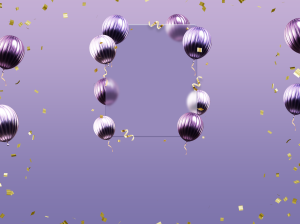 anniv ballon violet 1