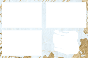 Anniv Feuille or bleu 11