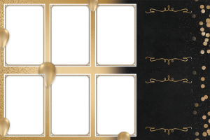 Anniv ballon or et noir 12