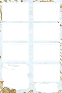 Anniv Feuille or bleu 8