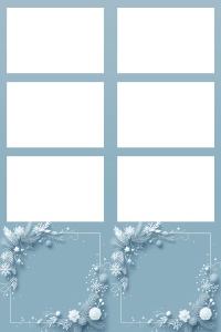 Couronne d'hiver bleu 3