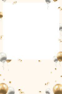 Anniv balon or et argent 6