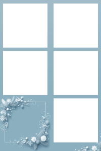 Couronne d'hiver bleu 7