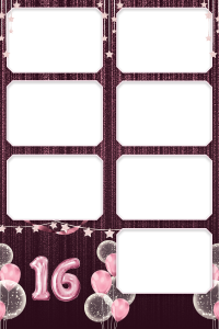 Anniv Ballon 16 Rose 7