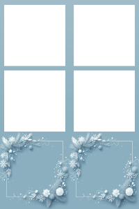 Couronne d'hiver bleu 1